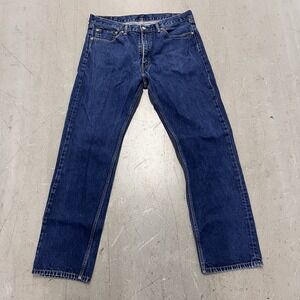 Levi's 505 Men's Jeans Size 38 x 34 Blue Straight Leg Denim Classic Five Pocket